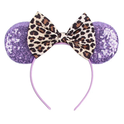 Leopard Print Mouse Ears Headband Collection 10