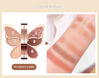 Butterfly Shimmer Eye Shadow Palette Compact