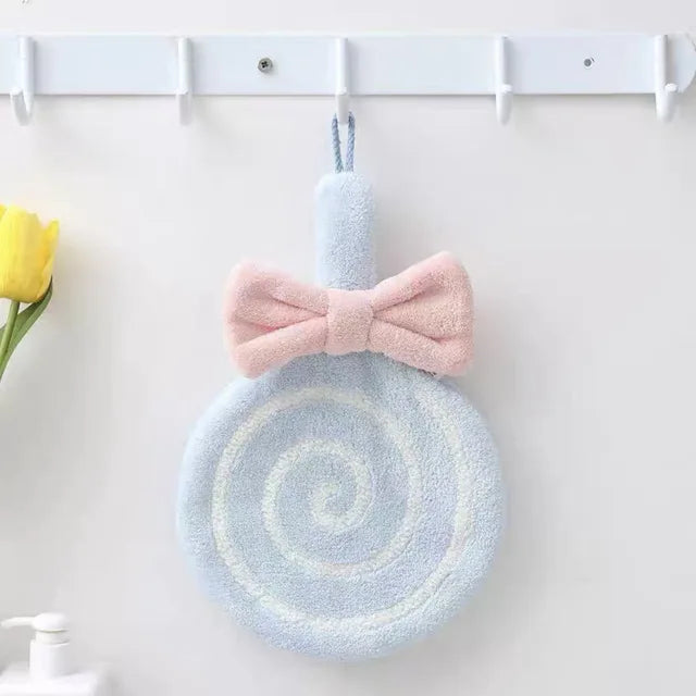 Swirl Lollipop Shaped Hanging Hand Towels