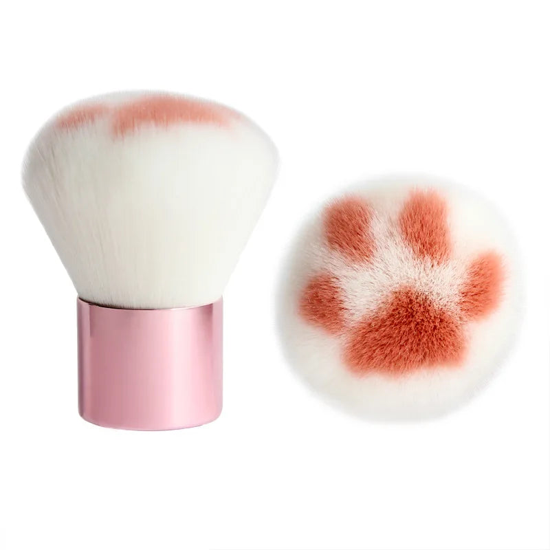 Cat Paw Foundation Makeup Brush Short Pink