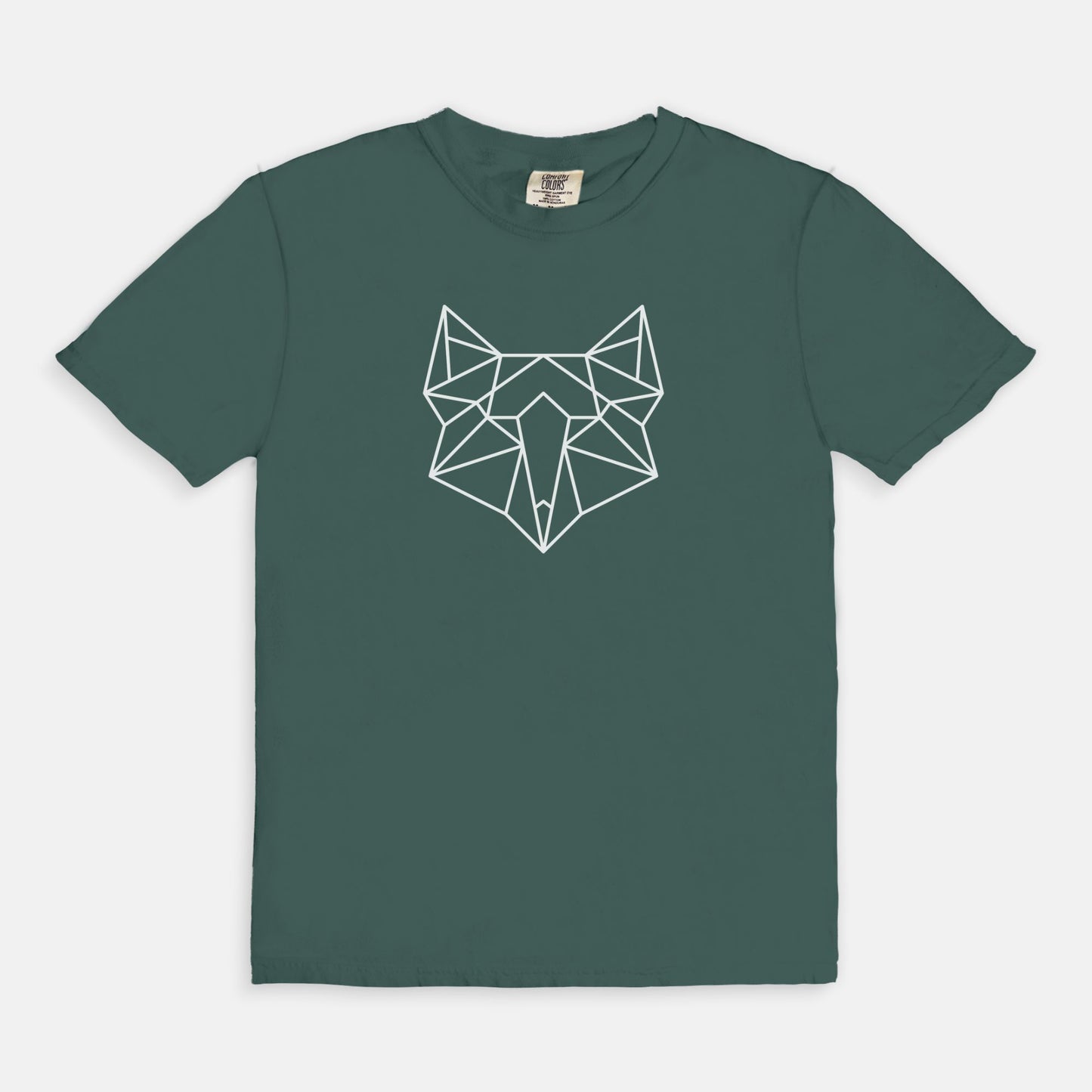 Geometric Fox Comfort Colors Tee