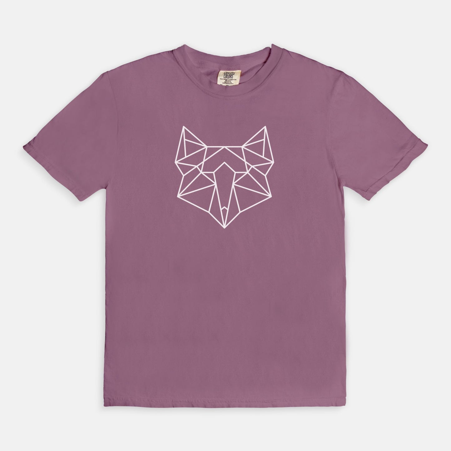 Geometric Fox Comfort Colors Tee