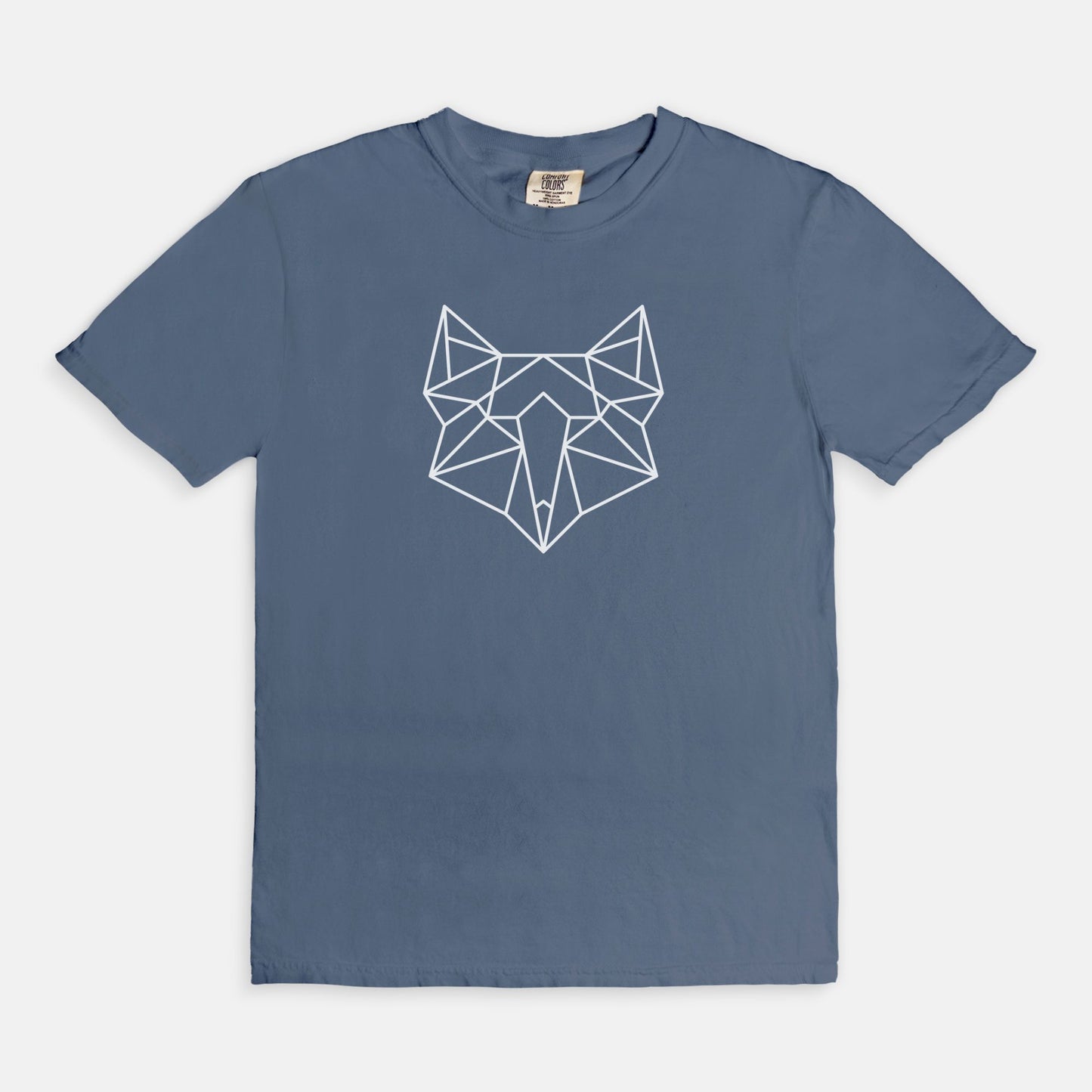 Geometric Fox Comfort Colors Tee