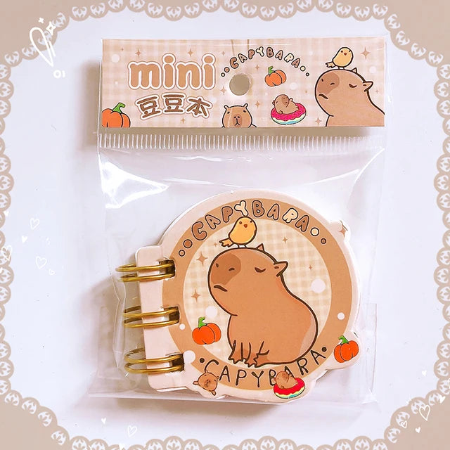 Kawaii Capybaras Mini Spiral Notebooks