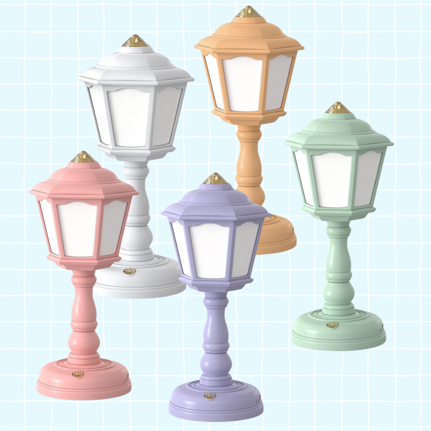 Retro Mini Street Lamp Night Light Desk Lamp