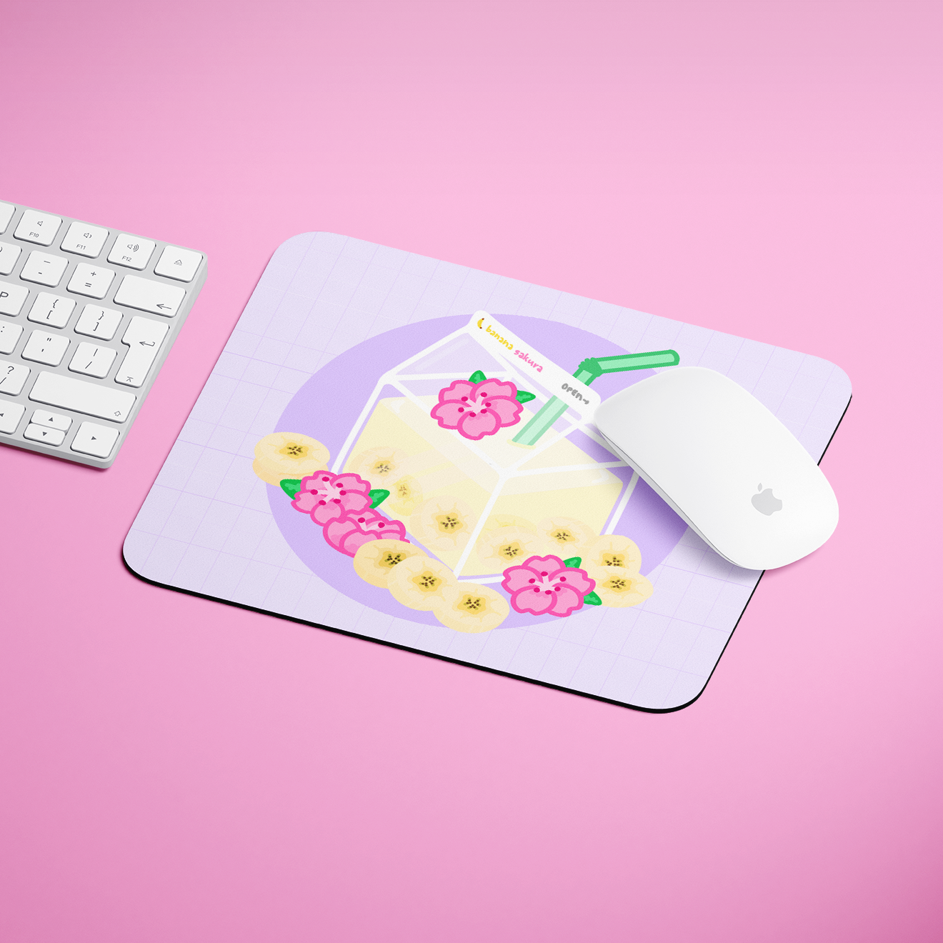 Banana Sakura Milk Mousepad