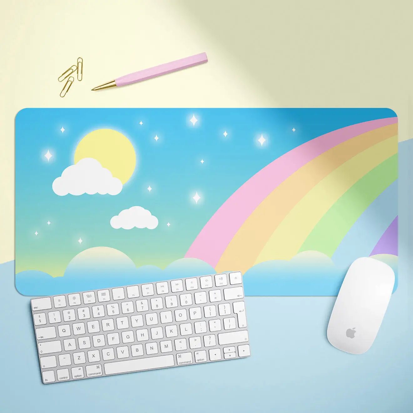 Daytime Rainbow Desk Mat