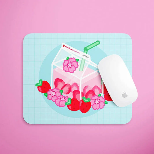 Strawberry Sakura Milk Mousepad