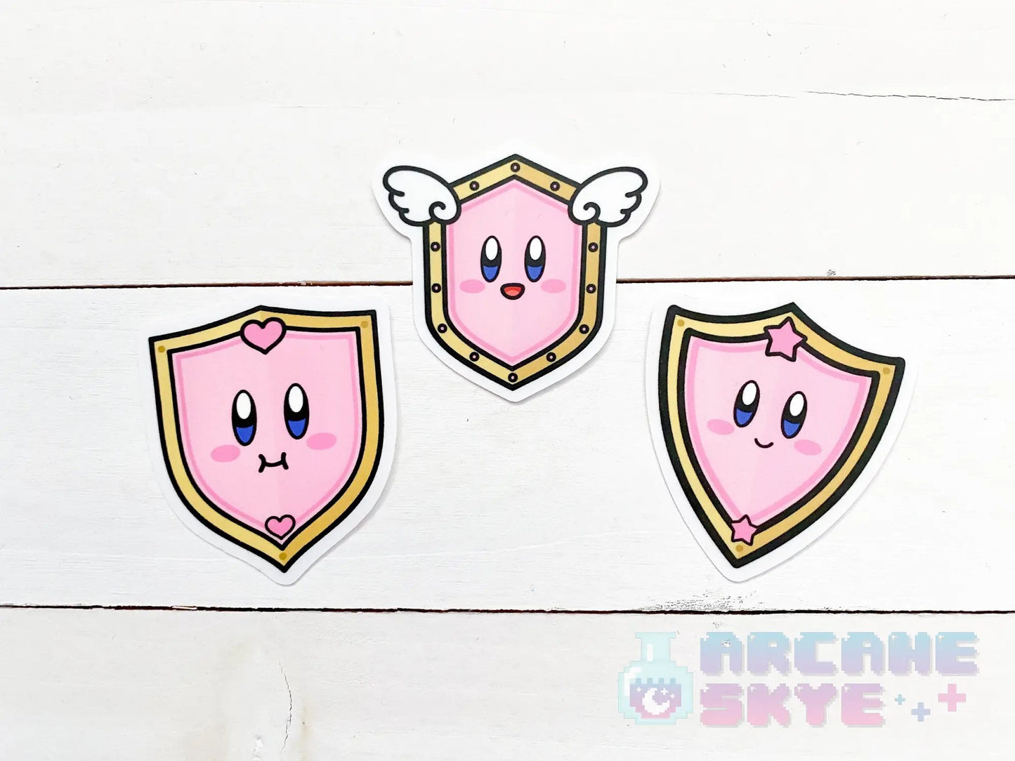 Kirby Shield Vinyl Stickers